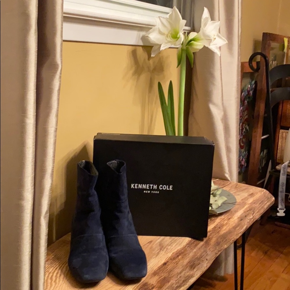 Navy Suede Kenneth Cole Booties